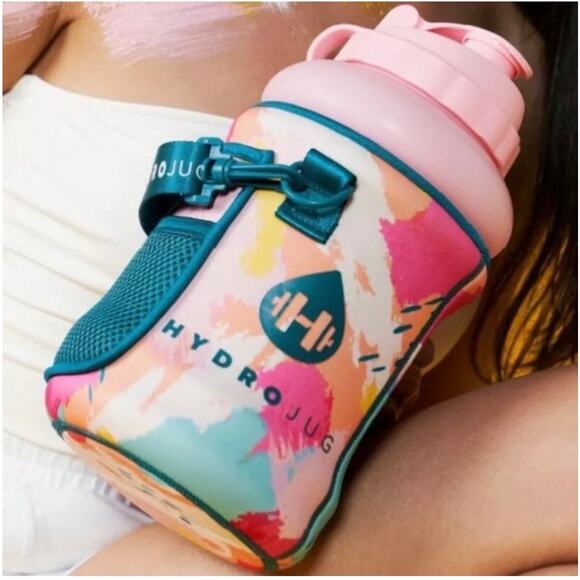 HydroJug Other - HydroJug Sleeve Holder Bag Splash Print Neoprene Adjustable Pocket Multicolor